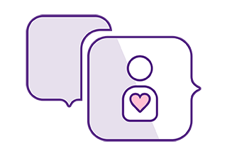 illustratie poppetje met hartje erin