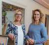 directeuren Mariëlle Vercammen (L) van OBS Villa Vlinderhof en Sjanet Bijmolt (R) van Stichting Bravoo