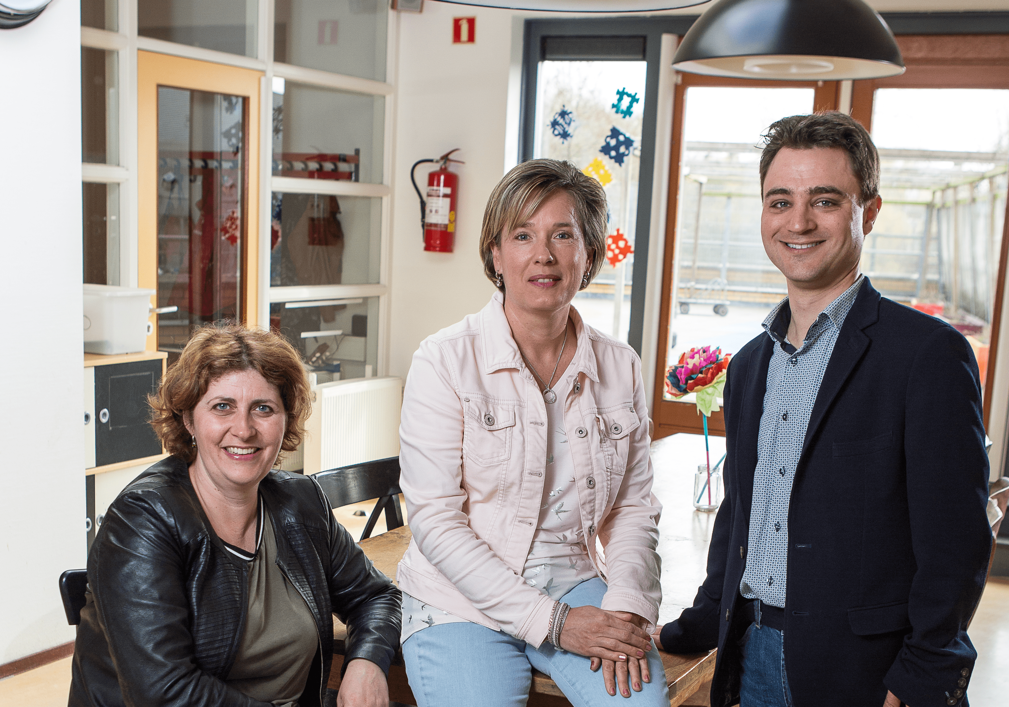 vlnr: locatieleider angela van scheppingen, p&o-adviseur esther turkesteen en locatieleider wouter eijkman