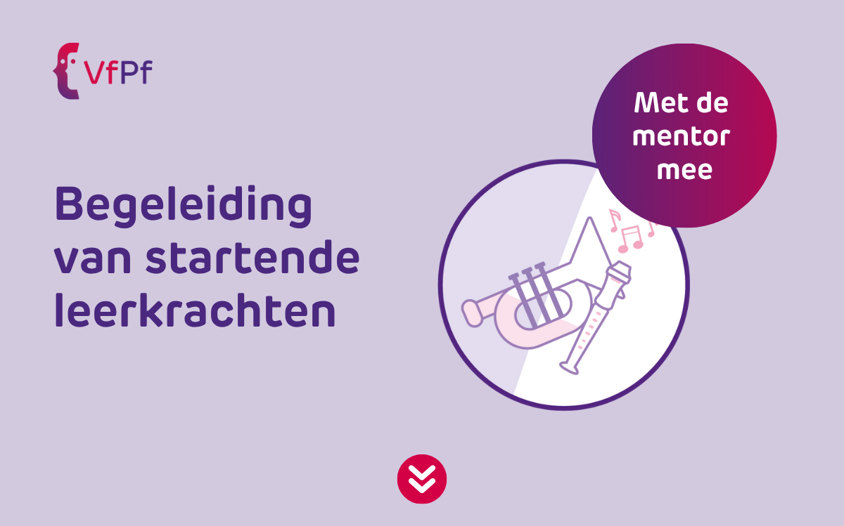 begeleiding van startende leerkrachten - met de mentor mee, met illustratie van fanfareorkest