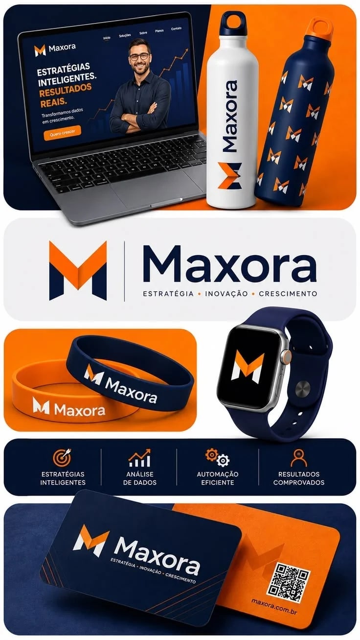 Maxora corporate strategy, digital platform and branded merchandise identity