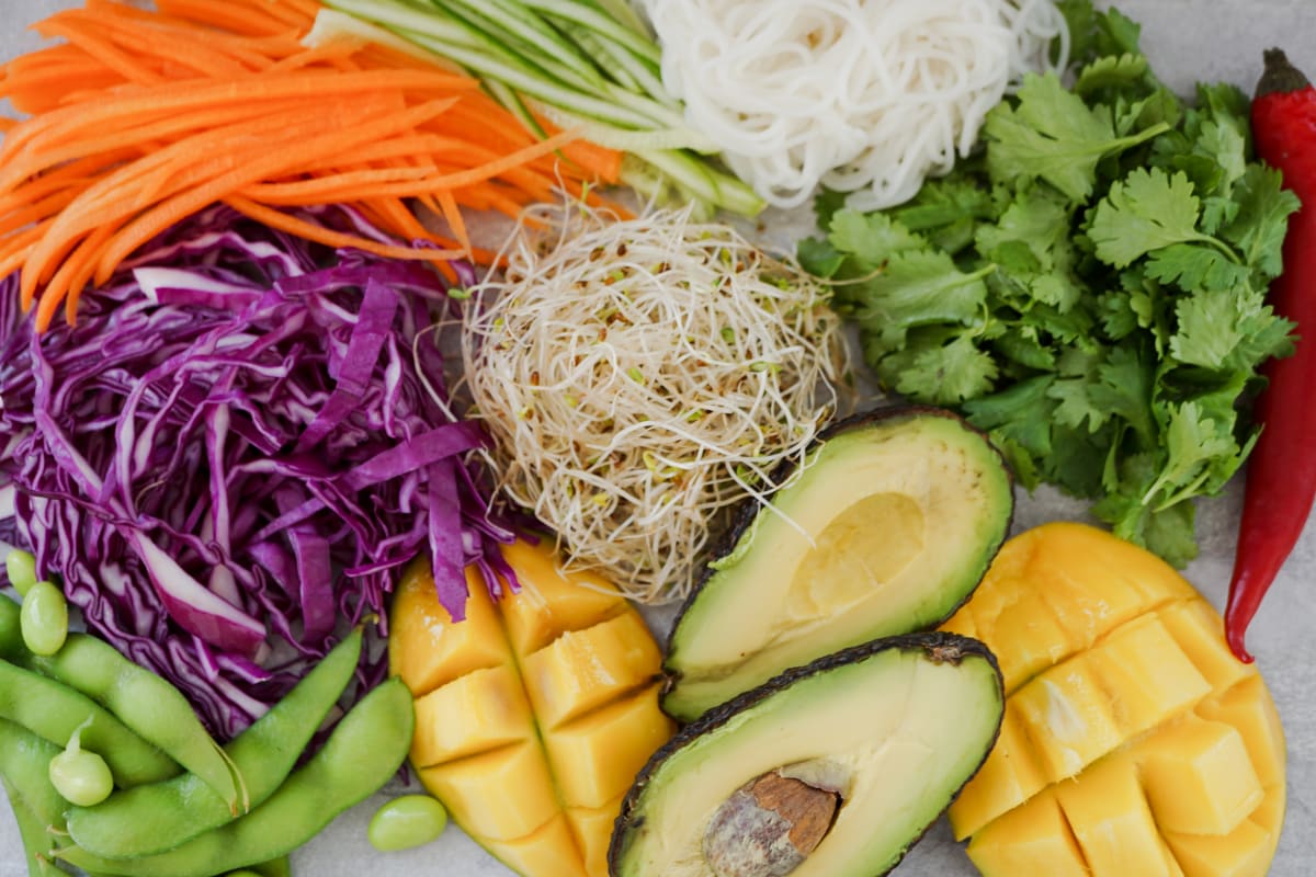 spring roll salad ingredients