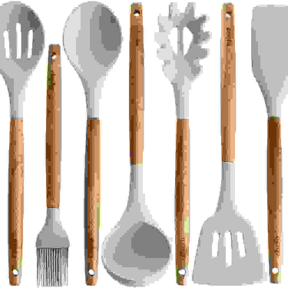 silicon utensil and spatula set