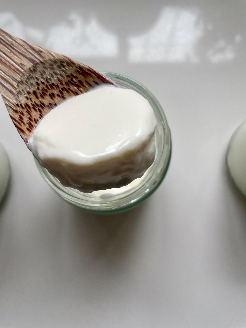 Homemade vegan soy yogurt
