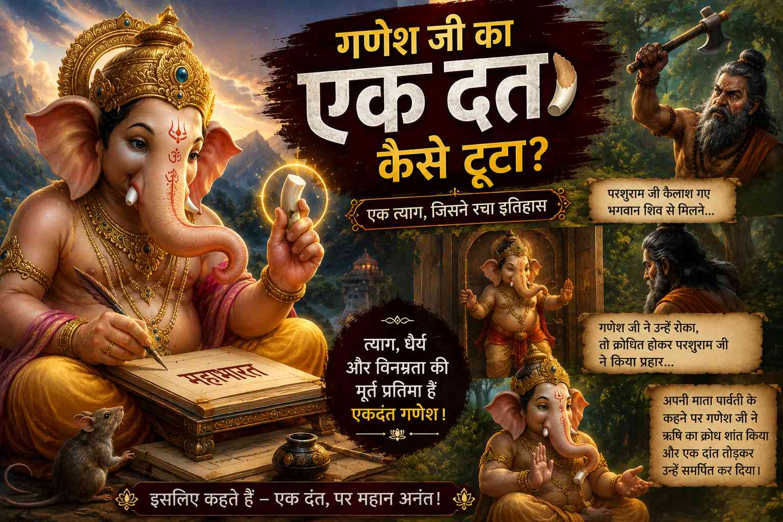 भगवान गणेश का एकदंत स्वरूप