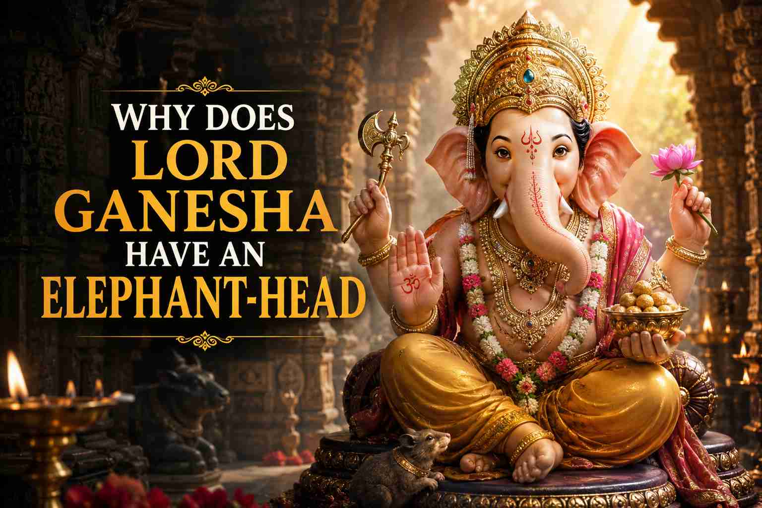 Lord Ganesha with his elephant head