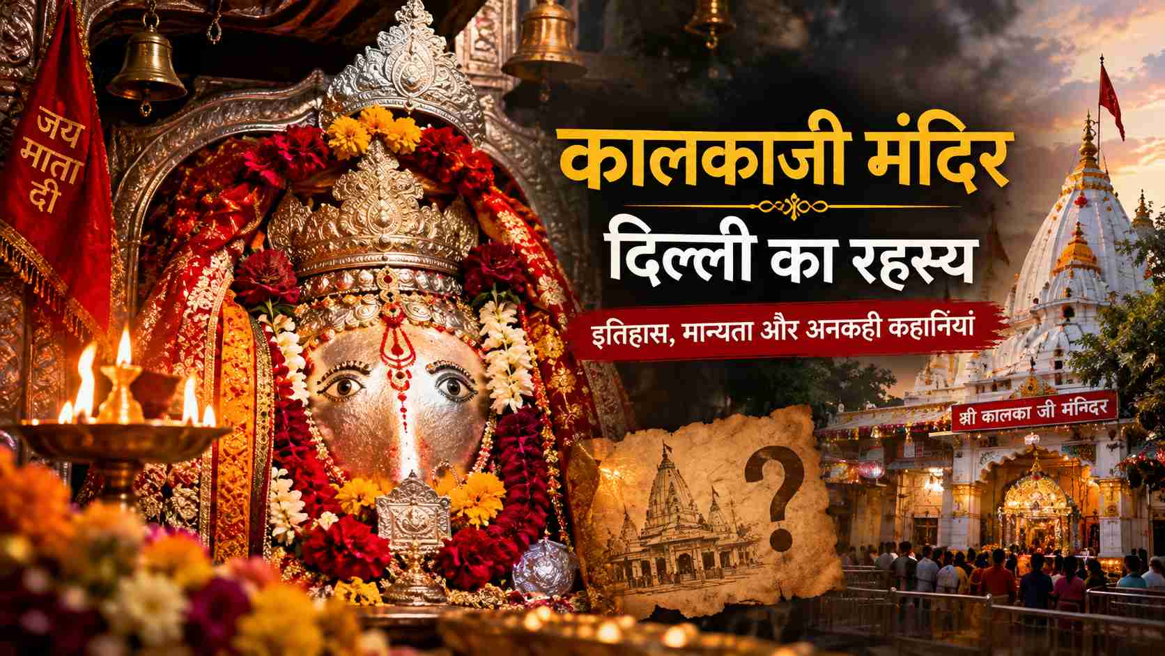 Ancient Kalkaji Temple in Delhi dedicated to Goddess Kali