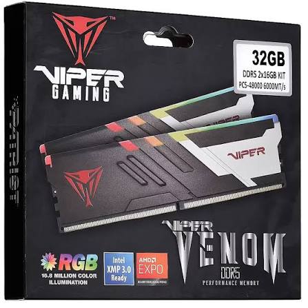 Patriot Viper Venom ARGB DDR5 32GB 6000MHz