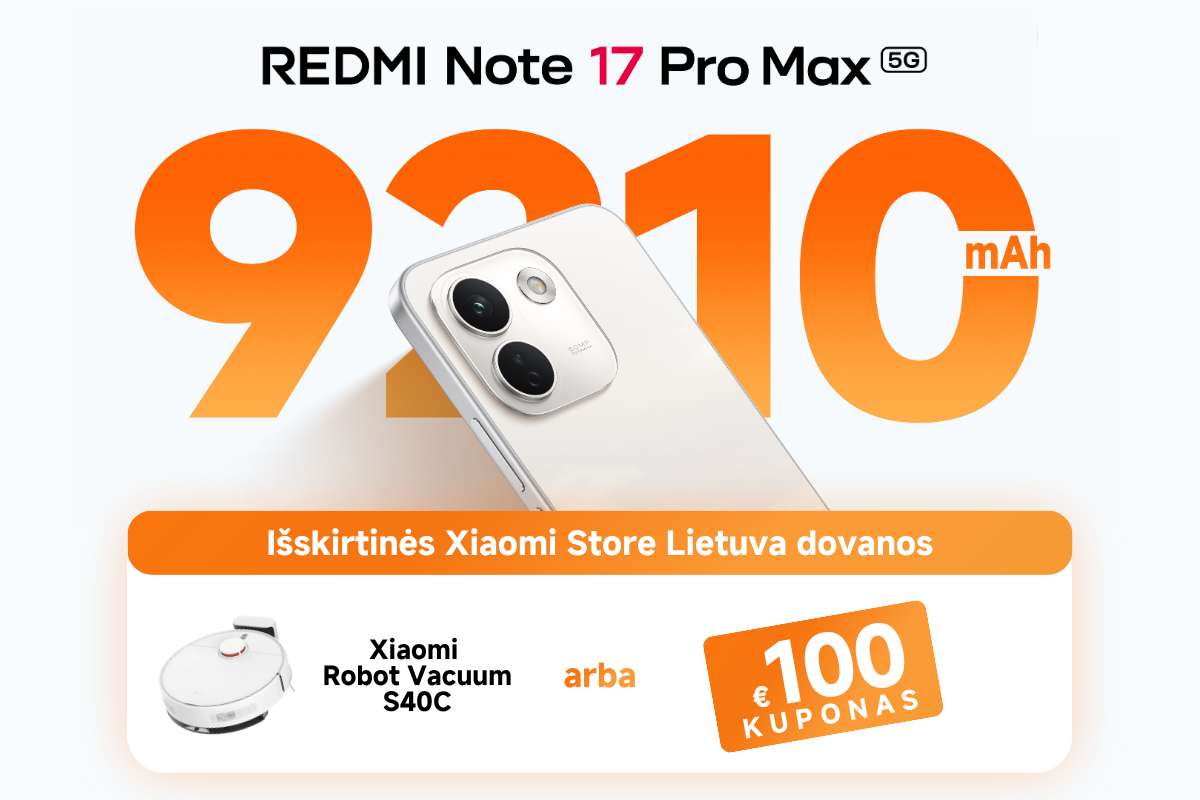 REDMI Note 17 Pro Max 5G pasiūlymas
