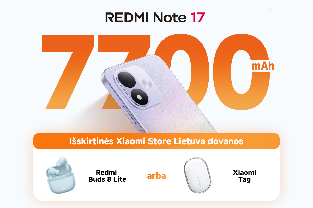 REDMI Note 17 pasiūlymas