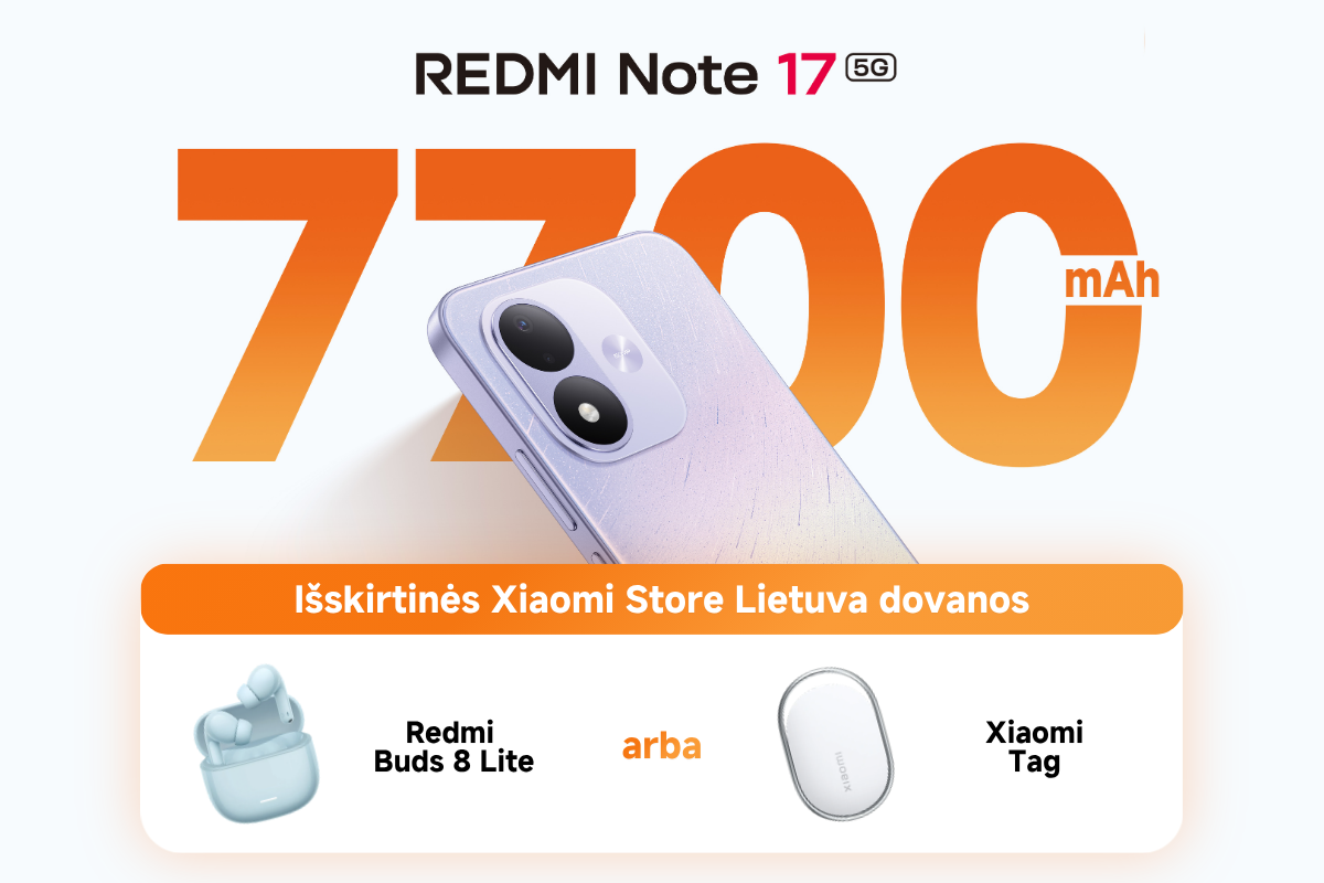 REDMI Note 17 5G pasiūlymas