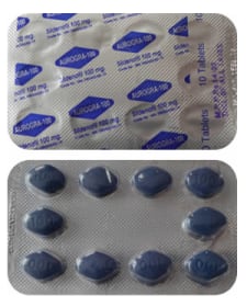 Immagine reale del blister del Viagra generico