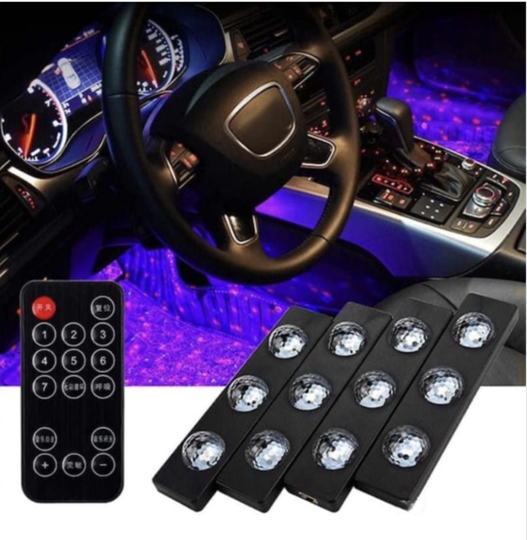 Disco Araç İçi Ayak Altı RGB Led