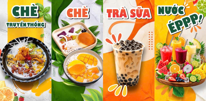 Bộ tứ giải nhiệt thanh mát Tiệm Chè Na