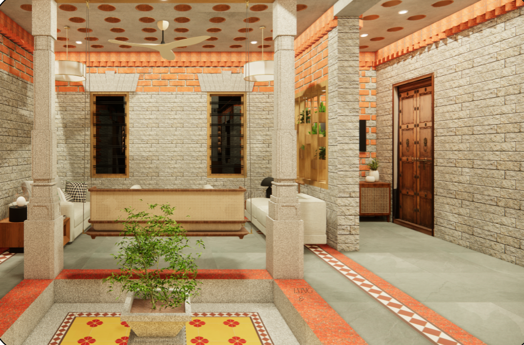 Residential courtyard project in Bangalore by AR Constructions & Realtors