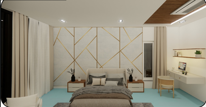 Modern residential interior project by AR Constructions & Realtors