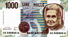 1000 Lire Banknote