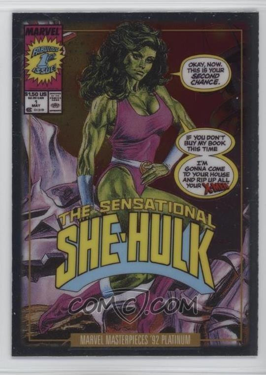 2024 Upper Deck Marvel Masterpieces '92 Platinum ##{@card.number} #{@card.title}