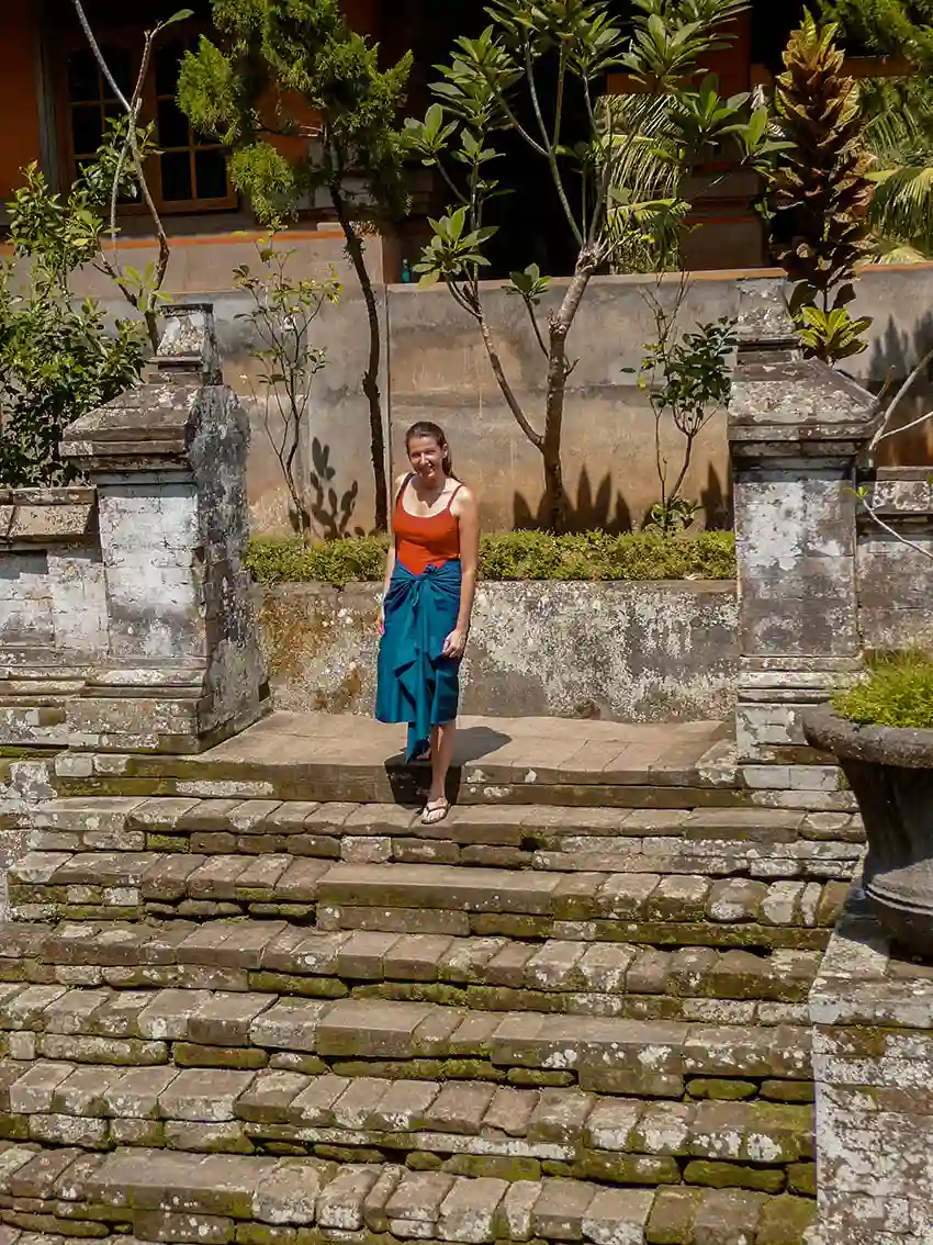 Goa Gajah, le scale di ingresso alle piscine sacre.