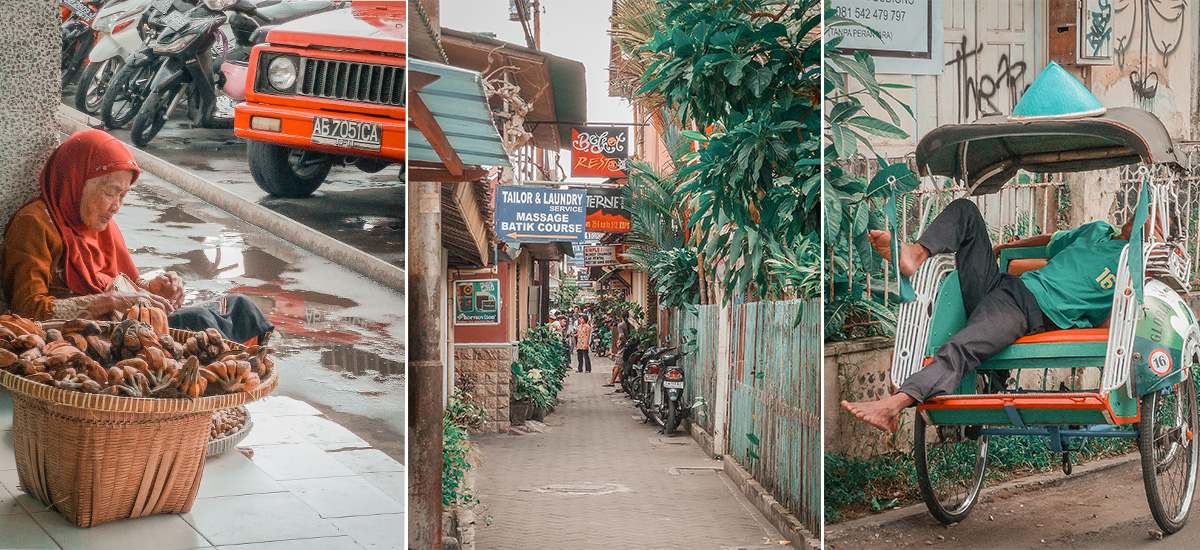 Lo scorrere della vita quotidiana nella città di Yogyakarta