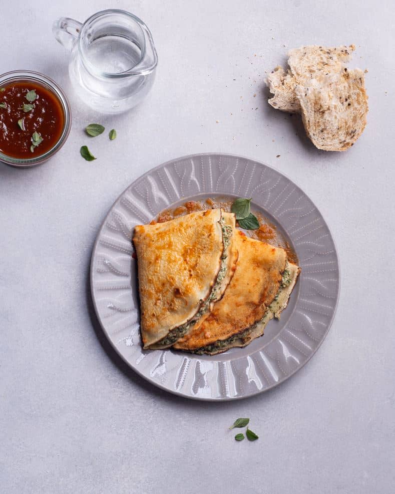 Crepes de verdura y atún