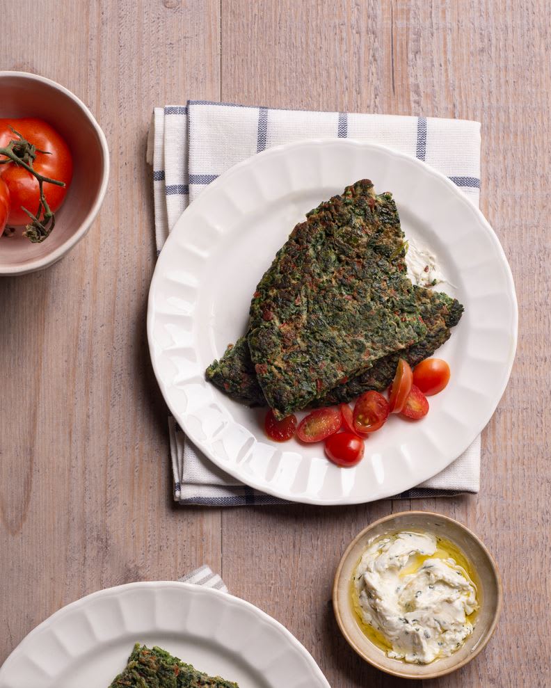 Tortilla de verduras al horno
