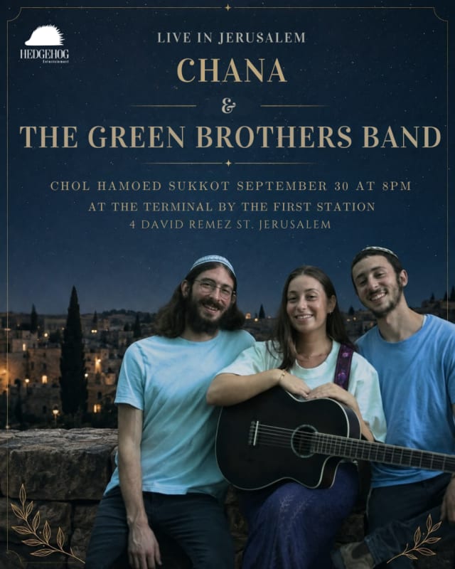 Chana Green & The Green Brothers Band Live in Jerusalem Sukkot!