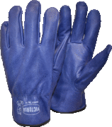 HANSKE MONTERING RIGGER HELFORET MYKT OKSESKINN BLÅ