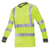 T-SKJORTE M/LANG ARM SIOEN BRESSO HI-VIS KL 3