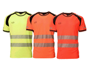 T-SKJORTE BOM/POL HI VIS KL 2