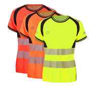 T-SKJORTE HI-VIS KL 2 DAME BOM/POL