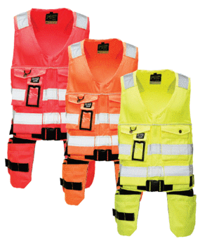 VEST HI-VIS HÅNDVERKER EN 20471 KL. 1.