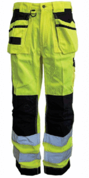BUKSE M/HENGEL. HI-VIS EN KL. 2
