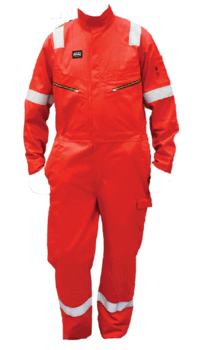 KJELEDRESS ANTIFLAME RØD