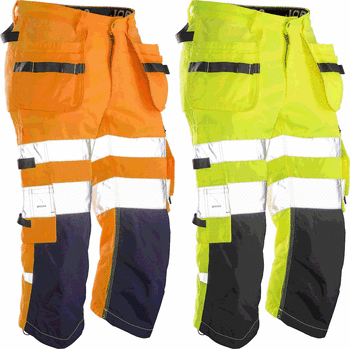 BUKSE PIRAT HÅNDVERKRE HI-VIS KL. 2