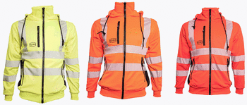 JAKKE M/HETTE HI-VIS DAME KL.3