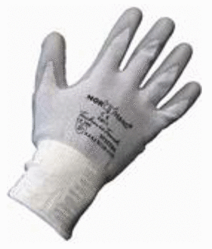 #NORHAND Technic Touch GRÅ  NYLONHANSKE M/POLYURETHAN