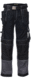 BUKSE SUPERIOR BUILDER COTTON SVART/GRÅ