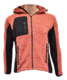 JAKKE FLEECE M/HETTE STRIKKET ZIP IN DAME ROSA/SVART