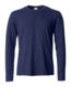 T_SKJORTE BASIC-T L/S CLIQUE MARINE 029033-580