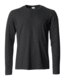 T_SKJORTE BASIC-T L/S CLIQUE SVART 029033-99