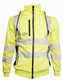 JAKKE M/HETTE HI-VIS DAME KL 3 GUL