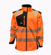 JAKKE SOFTSHELL HI-VIS KL 3/2 ORANGE/SVART