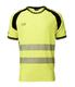 T-SKJORTE HI-VIS KL 2 GUL/SVART