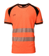 T-SKJORTE HI-VIS KL 2 ORANGE/SVART