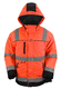 JAKKE VINTER HI-VIS RØD/SVART KL. 3