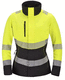 JAKKE STRETCH DAME HI VIS GUL/SVART KL 2