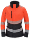 JAKKE STRETCH DAME HI VIS RØD/SVART KL 2