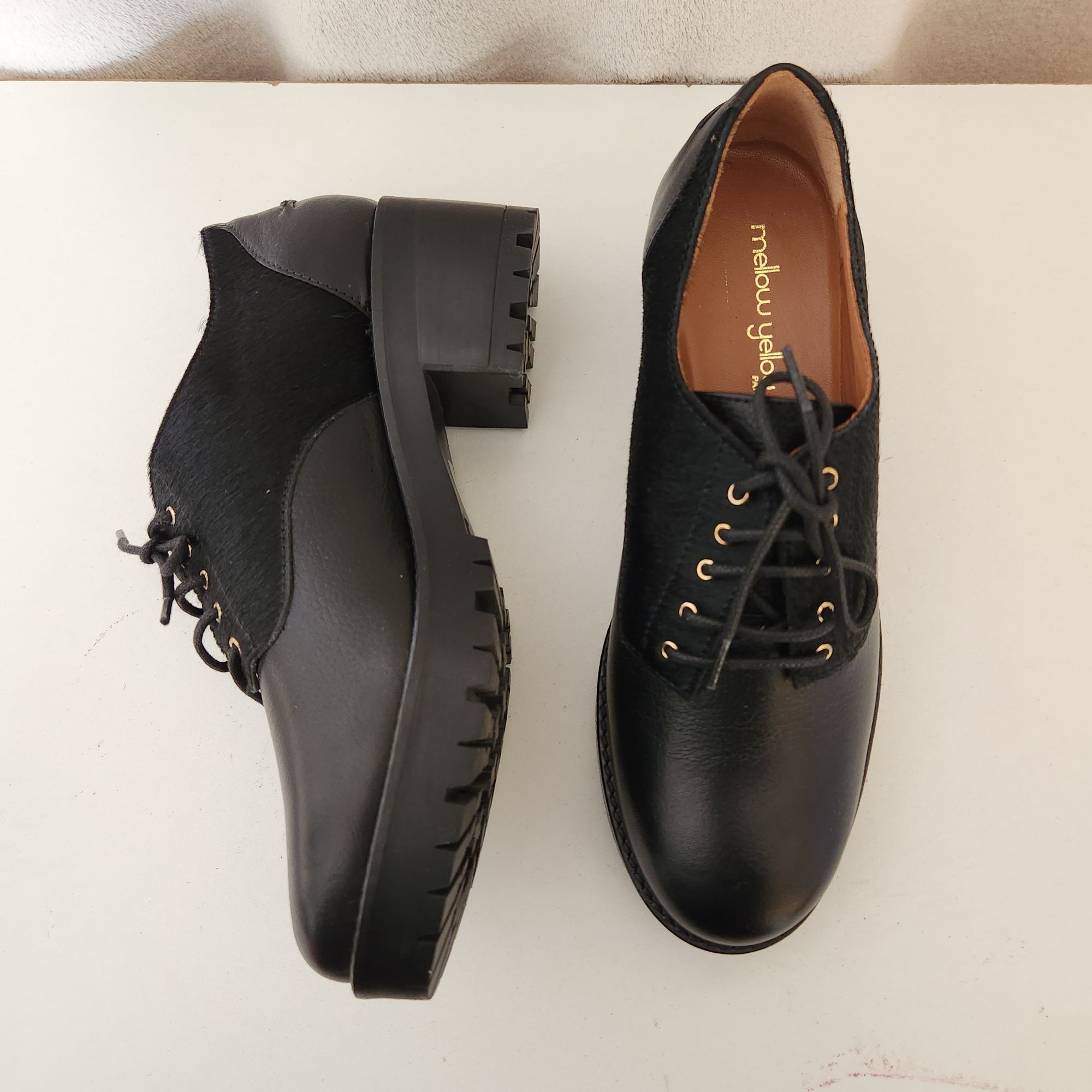 Chaussures à lacets MELLOW YELLOW 37 noir - 12865542