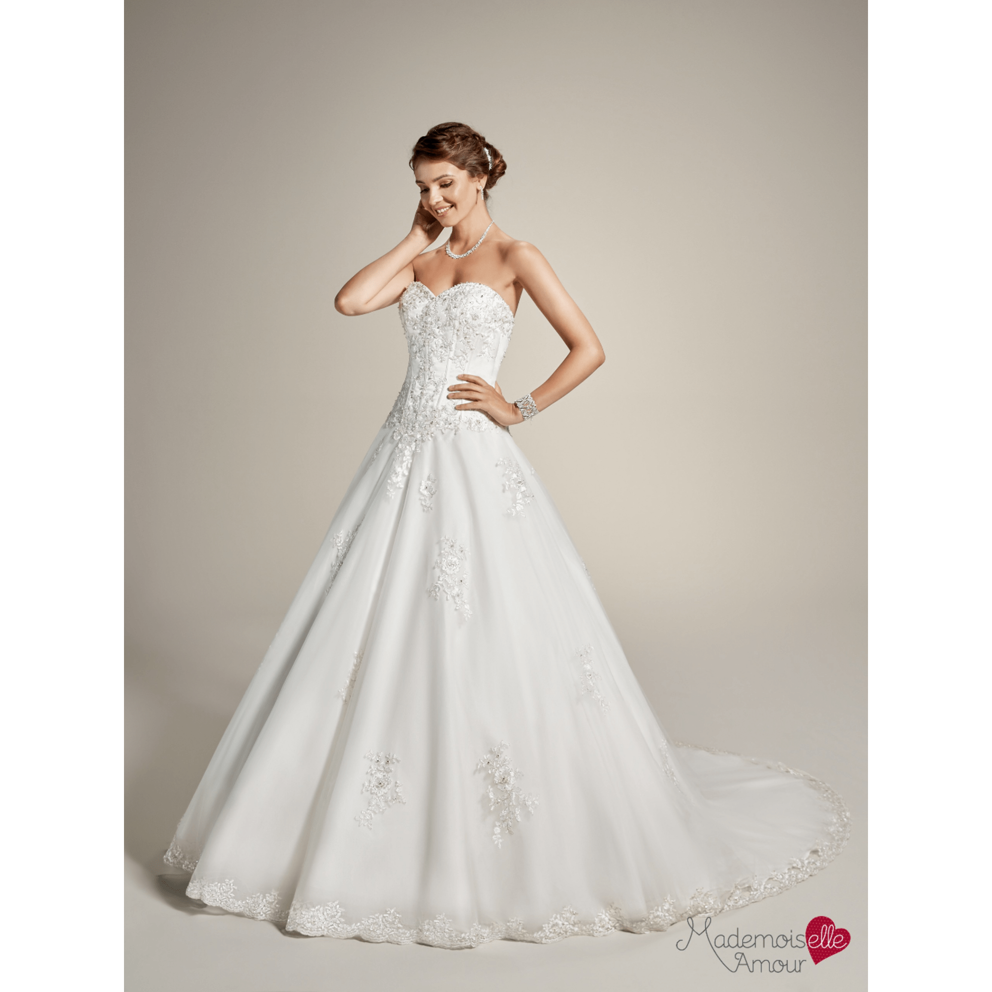 Robe de mariée POINT MARIAGE 44 (XL/XXL, T5) blanc - 10454688